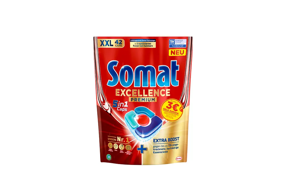 
Die neuen Somat Excellence 5in1 Caps 