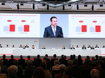 In diesem Jahr hat die Hauptversammlung die höchste Dividende in der Unternehmensgeschichte beschlossen.