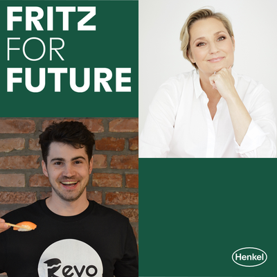 Janine Steeger mit Robin Simsa, CEO & Co-Founder von Revo Foods