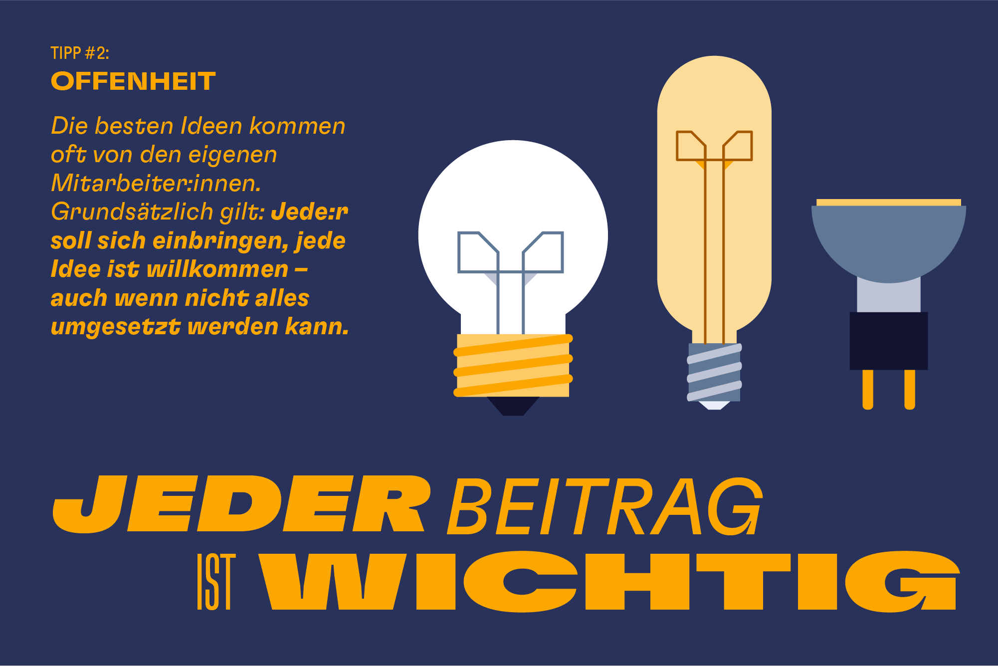 Ideenmanagement - Offenheit