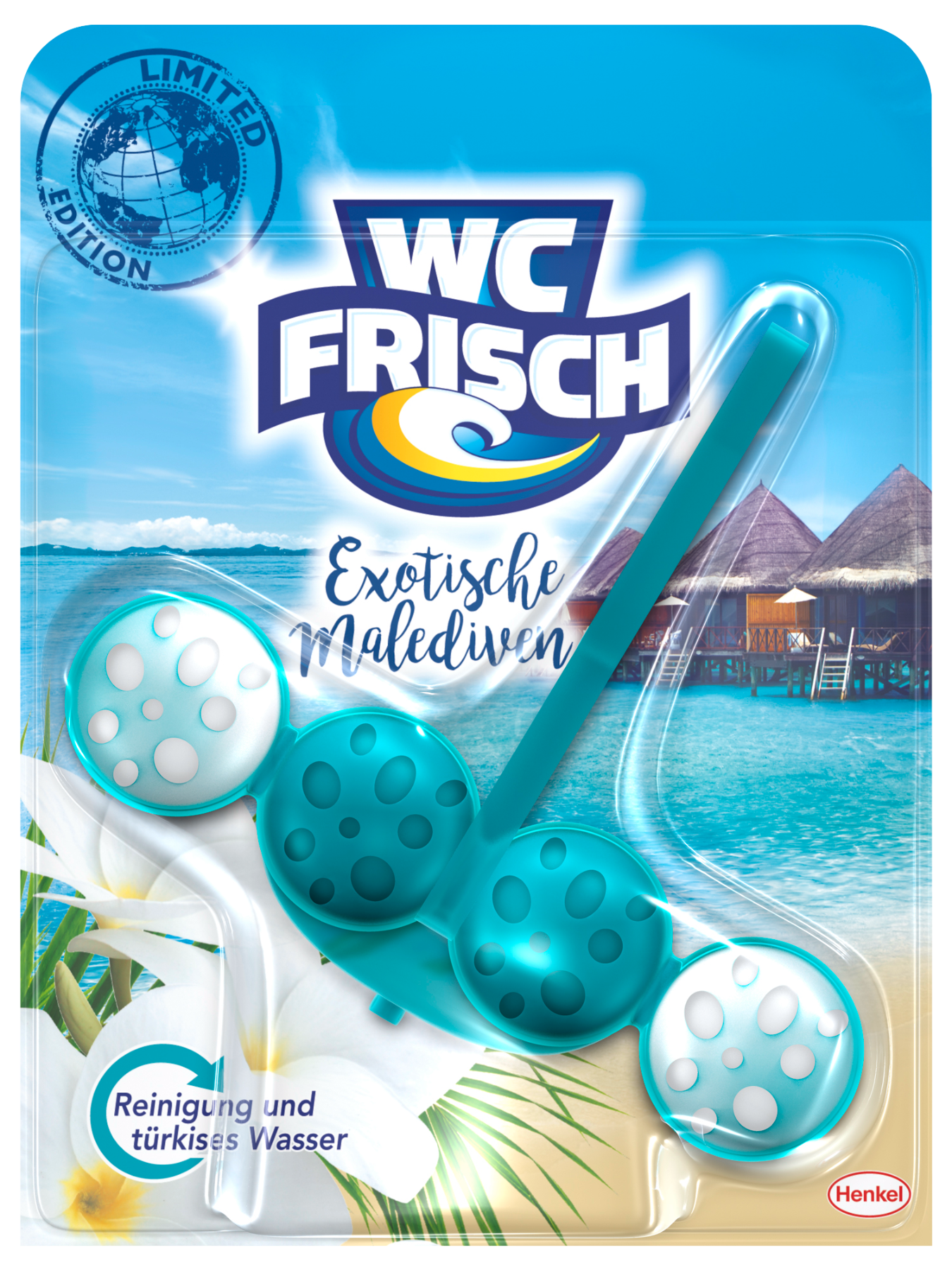 Die neue WC Frisch Limited Edition mit der Version Exotische Malediven