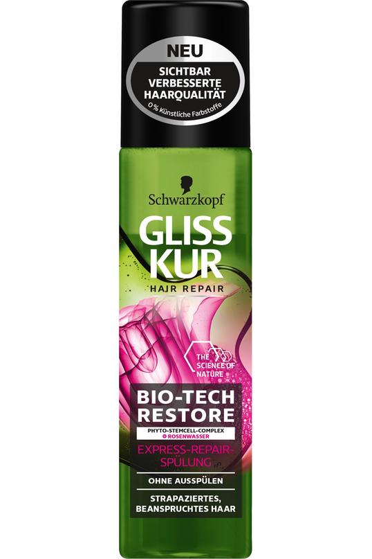 Fur Kraftiges Haar Und Unschlagbaren Glanz Das Neue Bio Tech Restore Von Gliss Kur