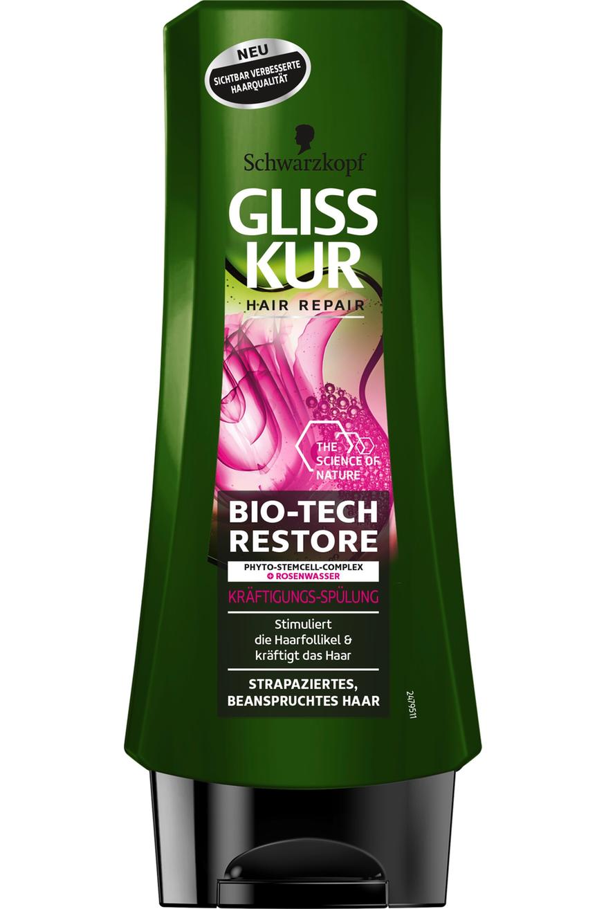 Fur Kraftiges Haar Und Unschlagbaren Glanz Das Neue Bio Tech Restore Von Gliss Kur