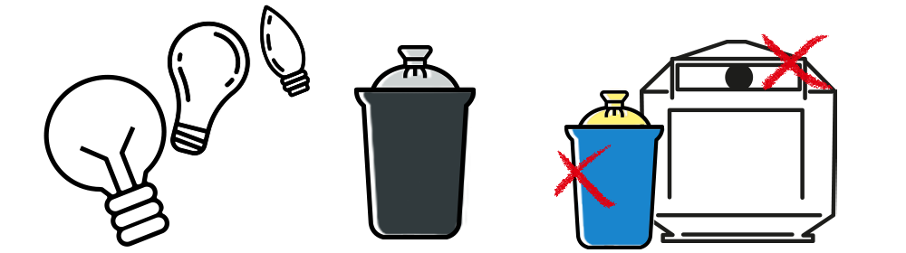 So recyceln wir richtig: Glühbirnen und Halogenlämpchen werden nicht recycelt