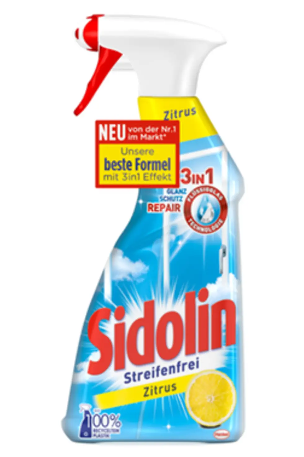Das neue Sidolin Streifenfrei Zitrus. 