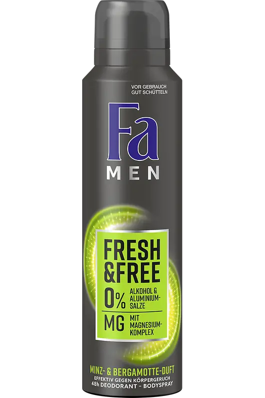 Fa Men Fresh & Free Minz- und Bergamotte-Duft, 24 H Deodorant