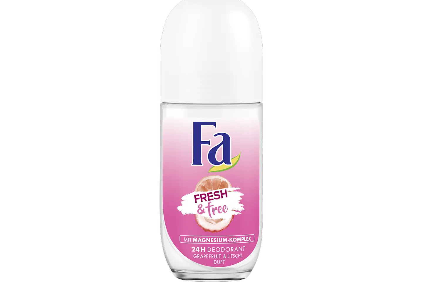 Fa Fresh & free Grapefruit- und Litschi-Duft, 24 H Deodorant, Roll-On