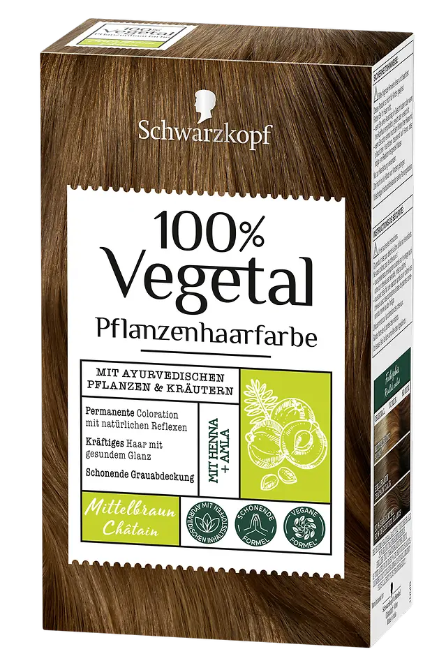 Schwarzkopf 100% Vegetal Mittelbraun