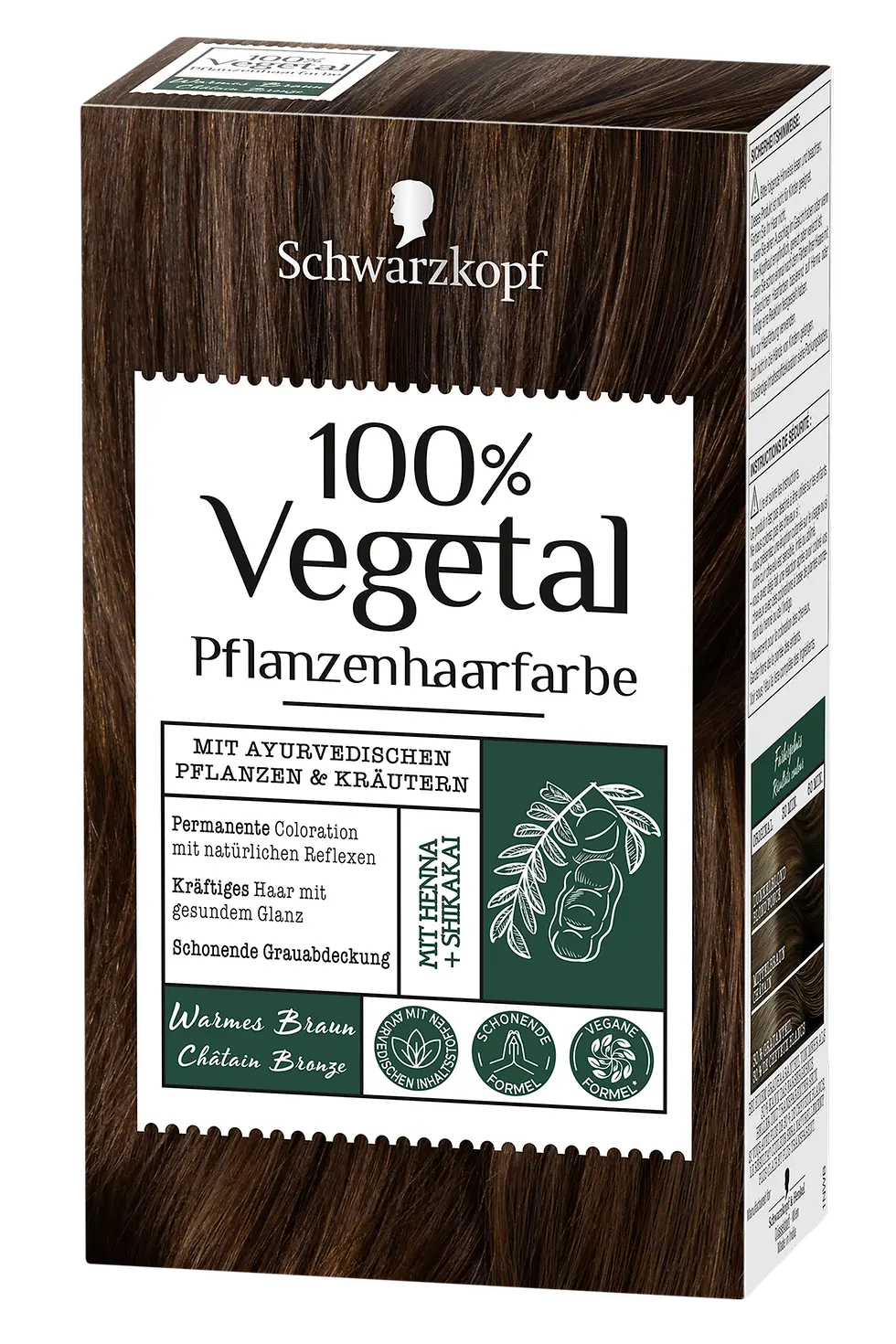 Schwarzkopf 100% Vegetal Warmes Braun