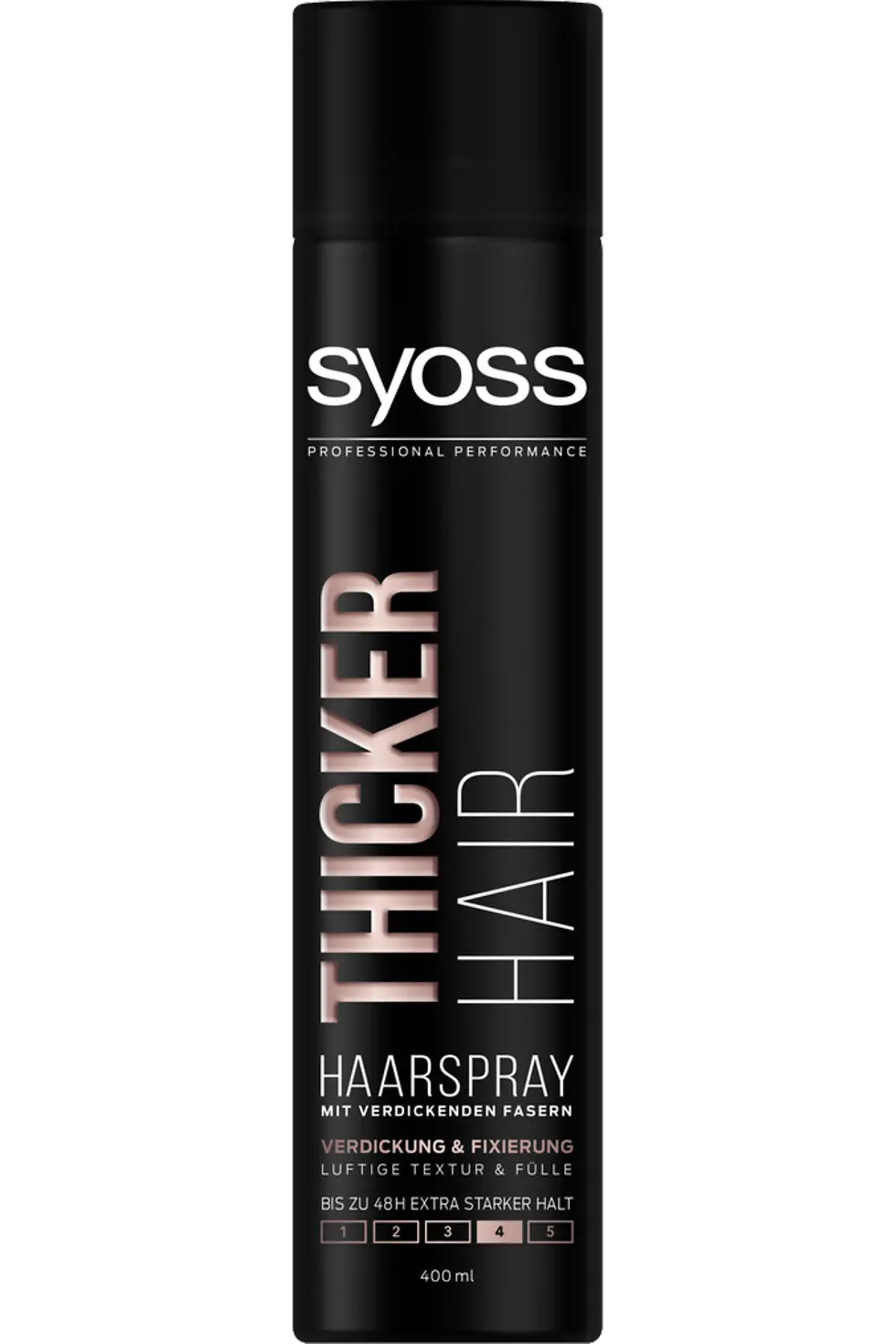 Syoss Thicker Hair Haarspray mit verdickenden Fasern