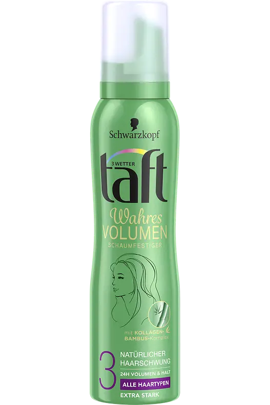 Taft Wahres Volumen Schaumfestiger Natürlicher Haarschwung