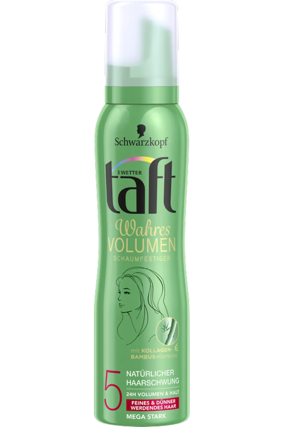 Taft Wahres Volumen Schaumfestiger Natürlicher Haarschwung