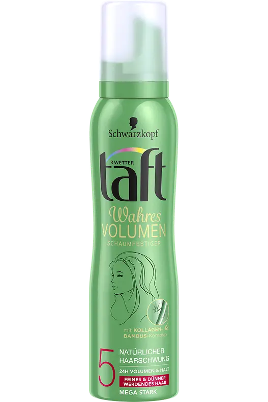Taft Wahres Volumen Schaumfestiger Natürlicher Haarschwung