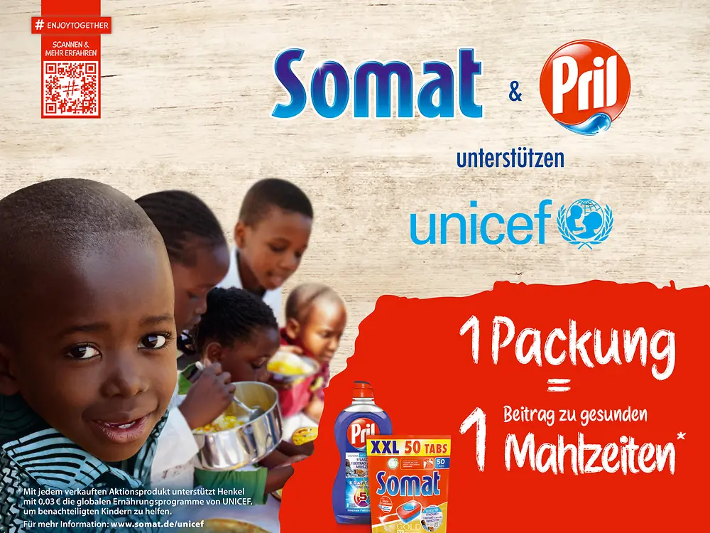 Die neue Promotion Pril Somat UNICEF