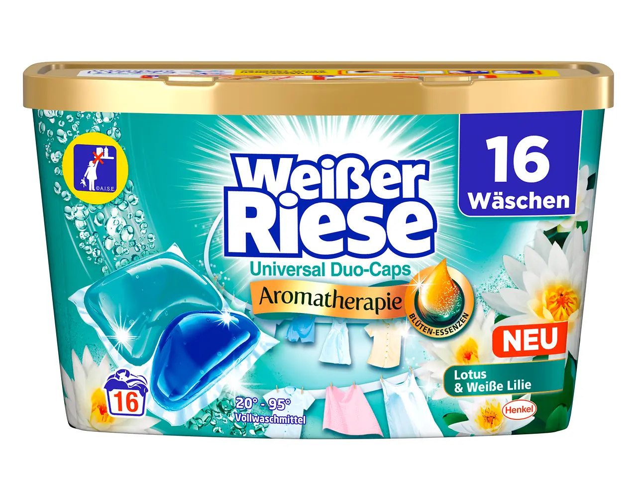 Die neuen Weißer Riese Universal Duo-Caps Aromatherapie