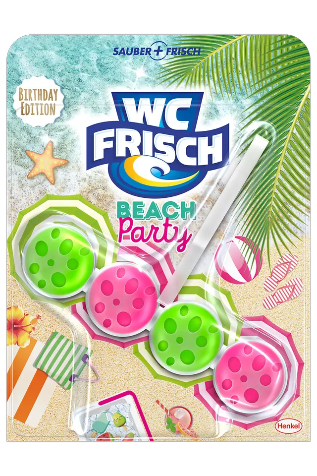 
Das neue WC Frisch Kraft Aktiv Beach Party.