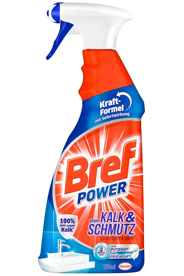 Das neue Bref Power gegen Kalk & Schmutz.