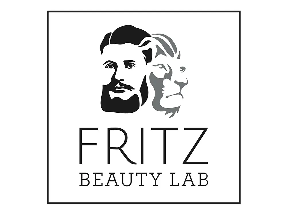 Ein Logo, das Fritz Henkel und einen Löwen zeigt
