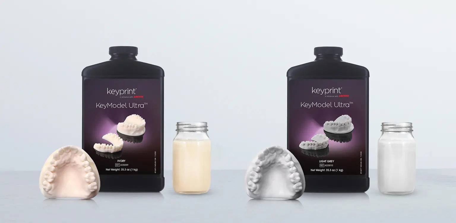 Keystone und Henkel haben KeyModel Ultra entwickelt, ein 3D-Harz für Dental-Modellierungen der nächsten Generation. 