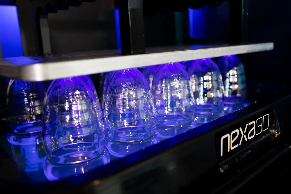 Einsatz des neuen xPP405-Clear Materials für 3D-gedruckte Flaschen