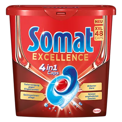 Die neuen Somat Excellence 4in1 Caps 