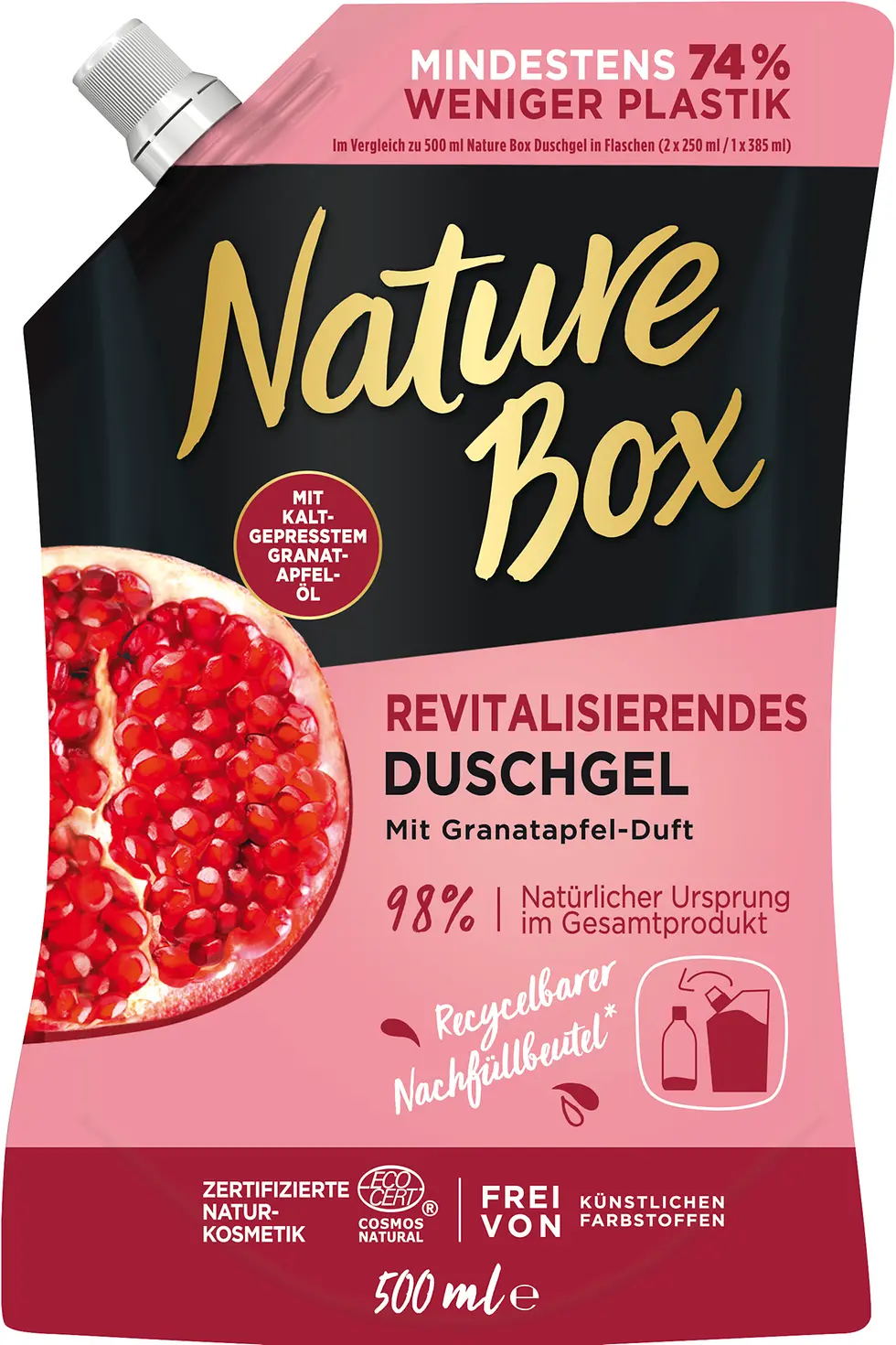 Nature Box Revitalisierendes Duschgel mit Granatapfel-Duft