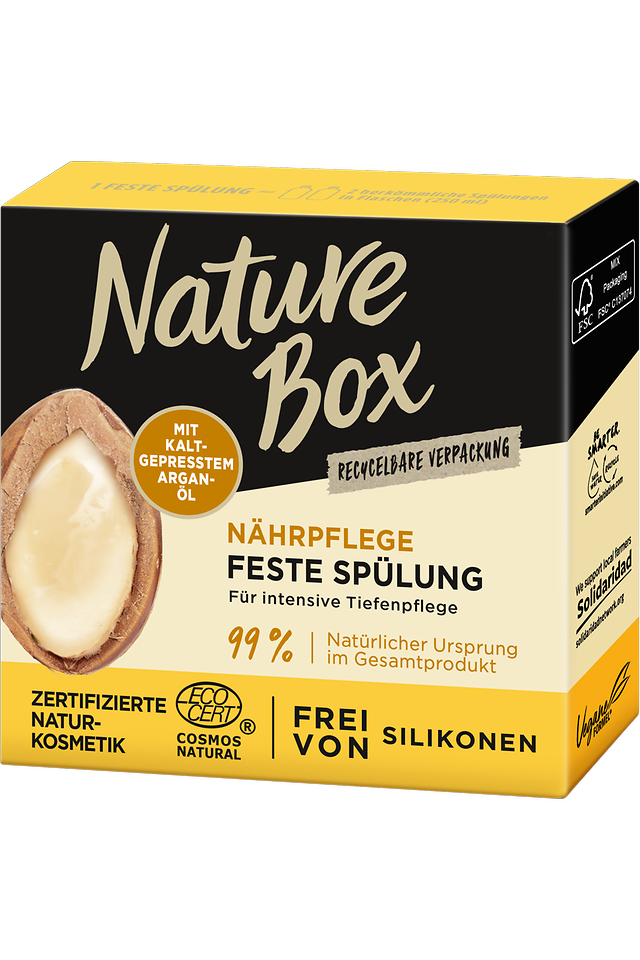 Nature Box Nährpflege Feste Spülung mit kaltgepresstem Argan-Öl
