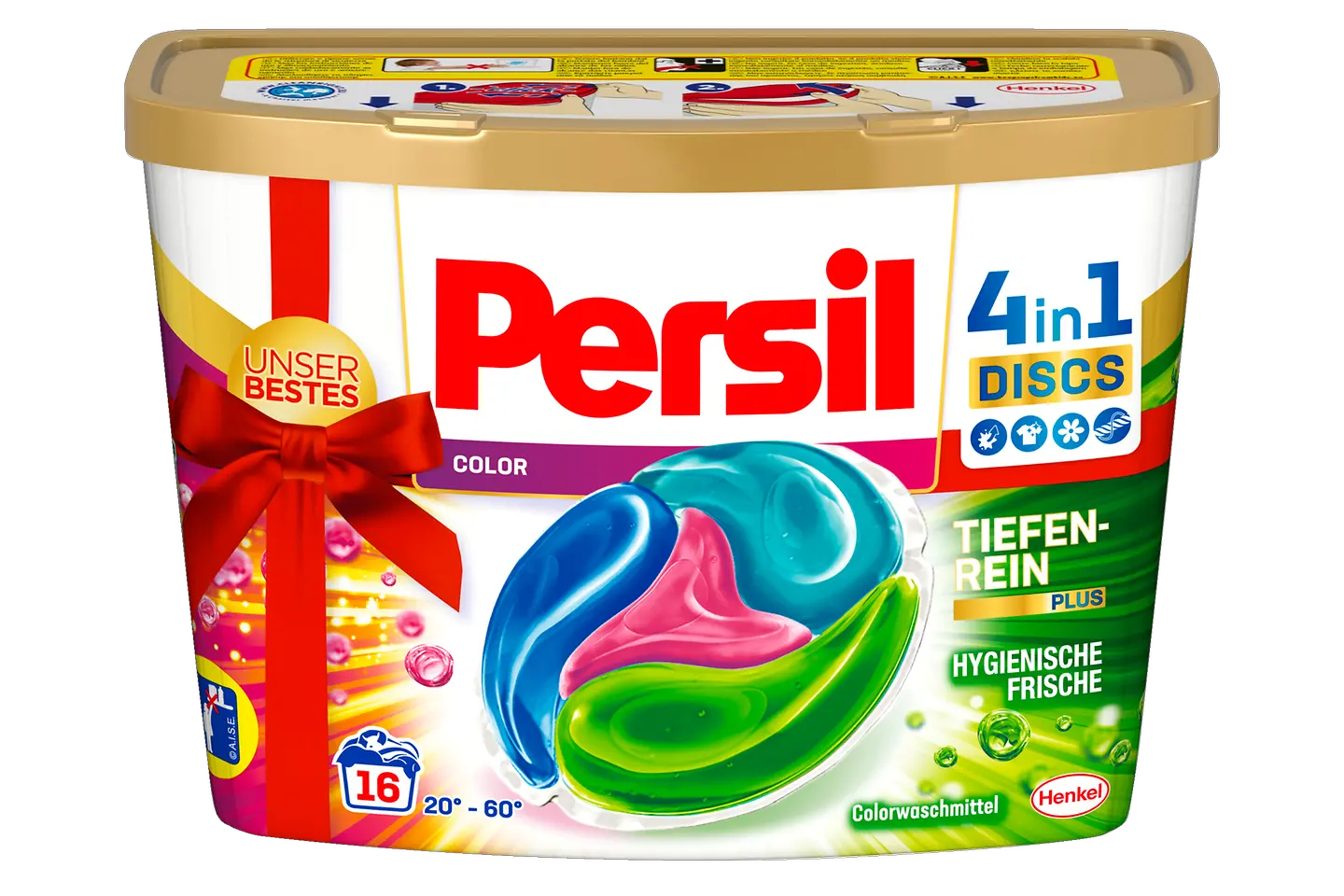 Persil Color 4in1 Discs „Unser Bestes“ mit roter Schleife 