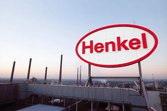 Henkel logo on a rooftop in Duesseldorf. Henkel logo on a rooftop in Duesseldorf.