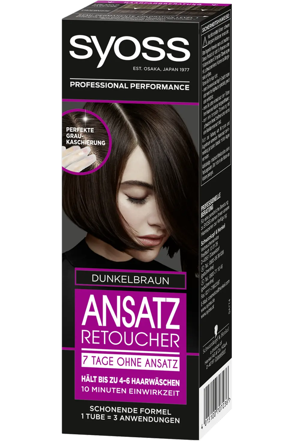 Syoss Ansatz Retoucher 7 Tage ohne Ansatz, dunkelbraun