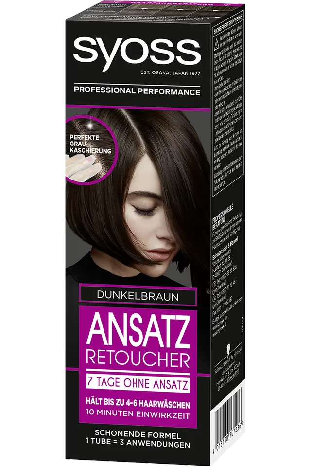 Syoss Ansatz Retoucher 7 Tage ohne Ansatz, dunkelbraun