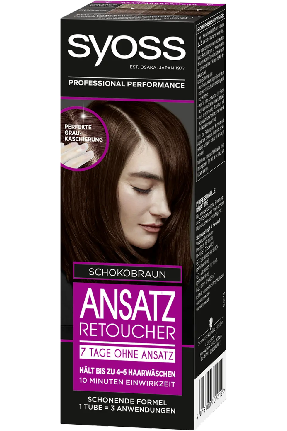 Syoss Ansatz Retoucher 7 Tage ohne Ansatz, schokobraun