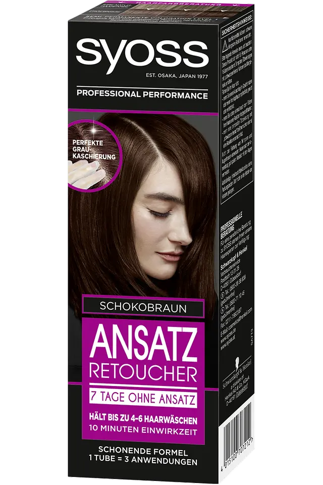 Syoss Ansatz Retoucher 7 Tage ohne Ansatz, schokobraun