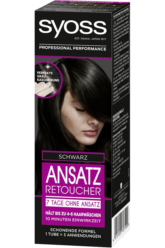 Syoss Ansatz Retoucher 7 Tage ohne Ansatz, schwarz