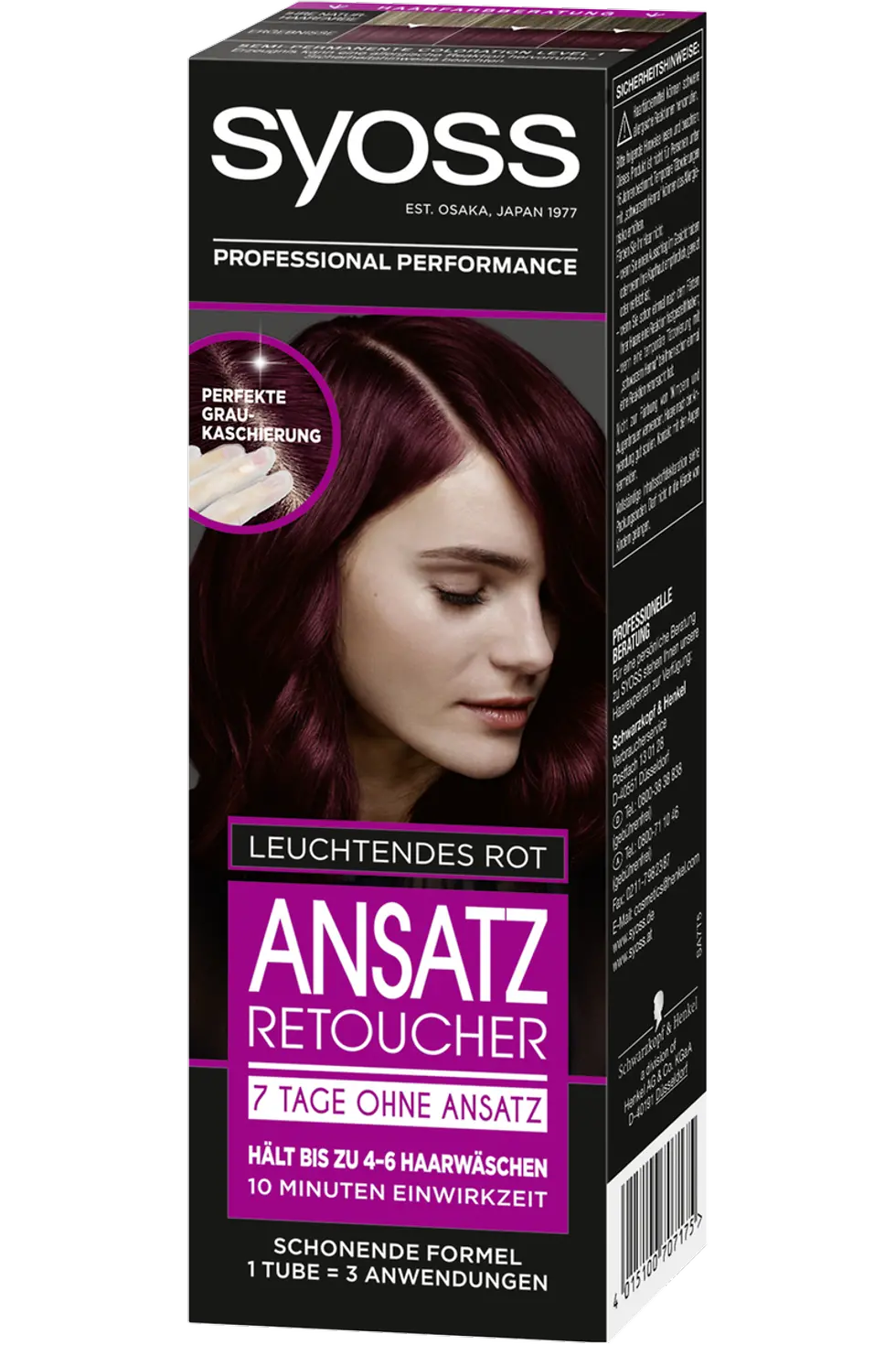 Syoss Ansatz Retoucher 7 Tage ohne Ansatz, leuchtendes Rot