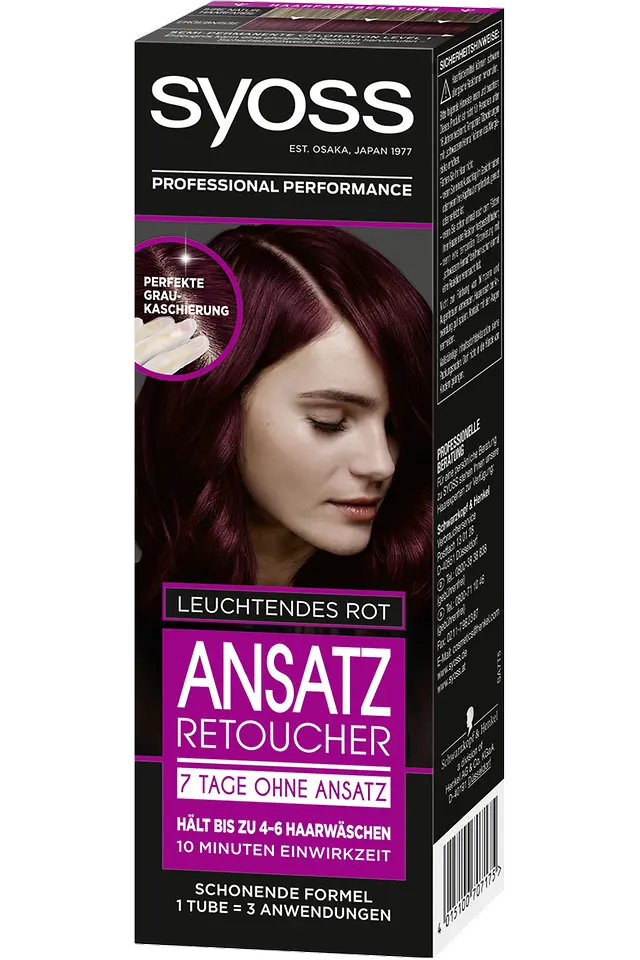 Syoss Ansatz Retoucher 7 Tage ohne Ansatz, leuchtendes Rot