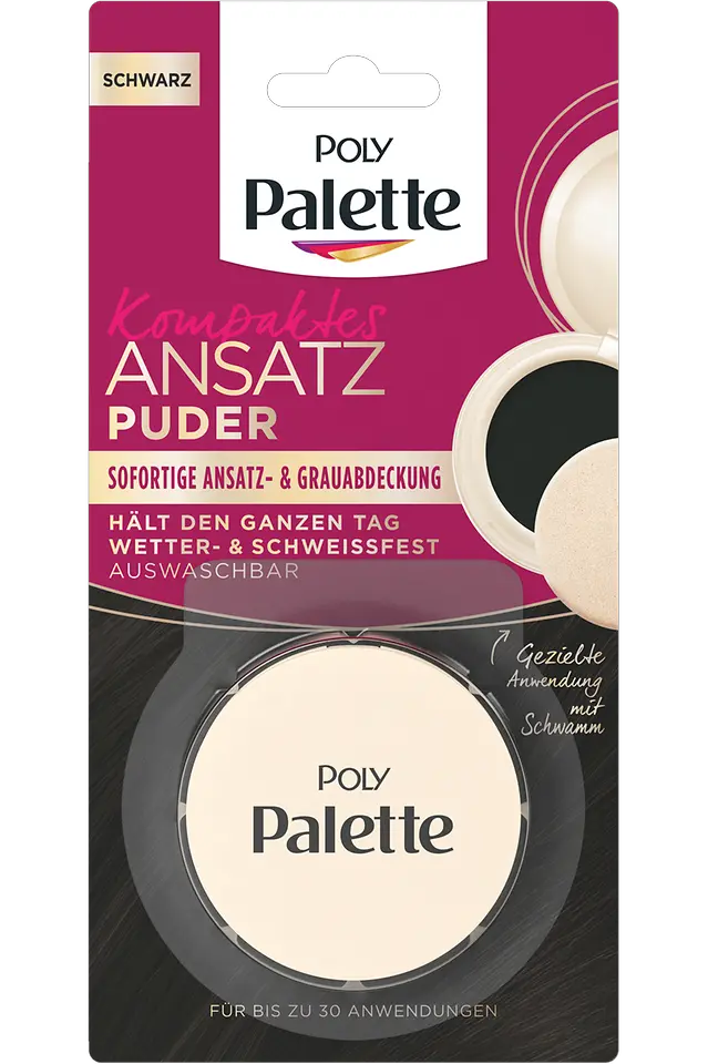 Poly Palette Kompaktes Ansatzpuder schwarz