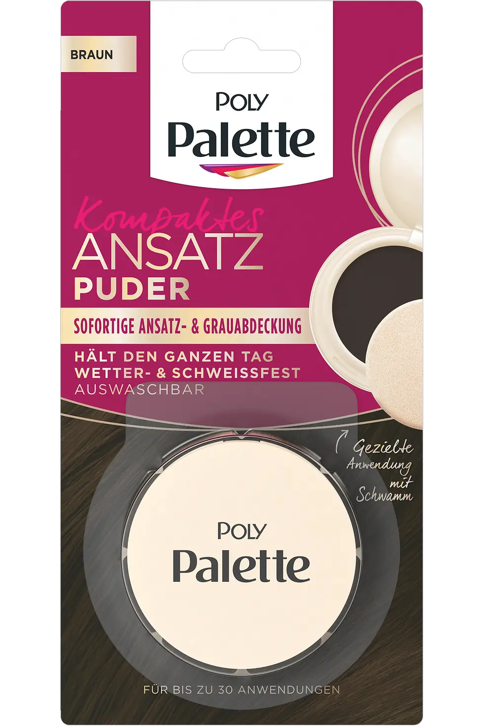 Poly Palette Kompaktes Ansatzpuder braun