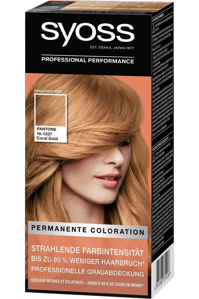 Syoss Inspired by Pantone Baseline, PANTONE 16-1337 Coral Gold