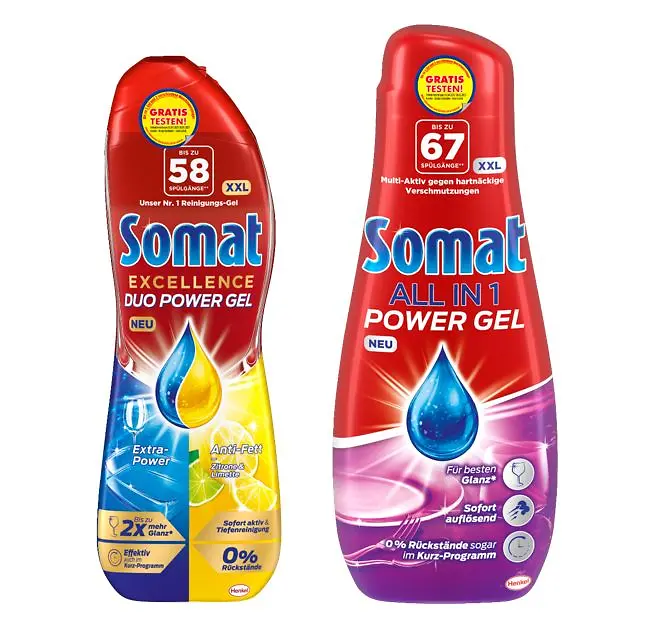 Somat Excellence Duo Power Gel und Somat All in 1 Power Gel