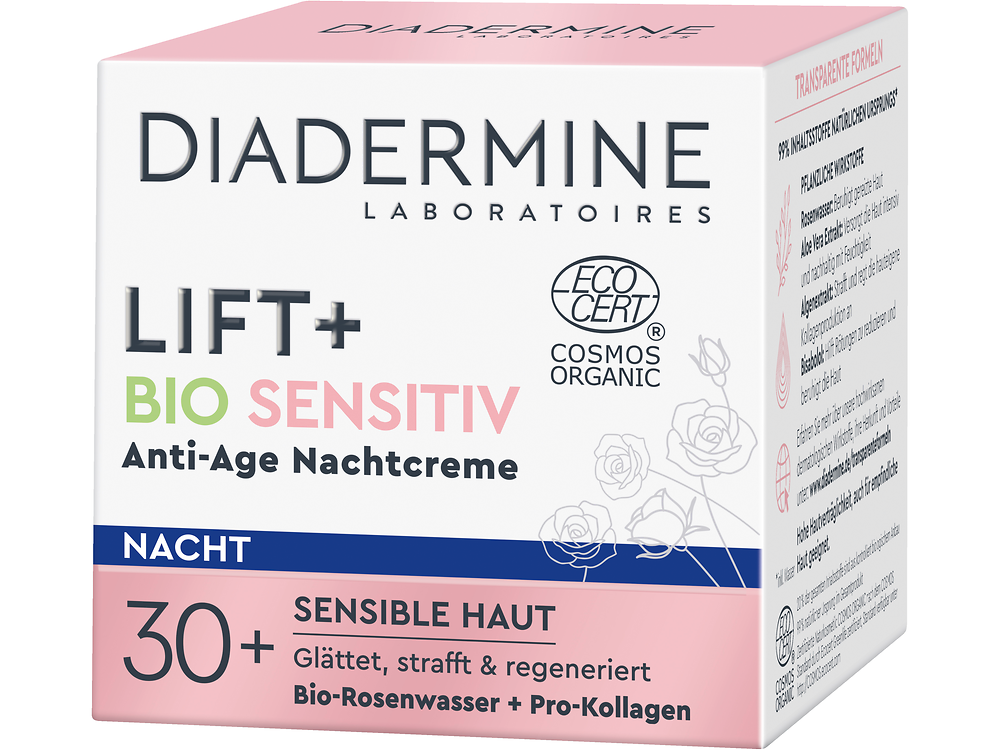 DIADERMINE LIFT+ BIO SENSITIV Anti-Age Nachtcreme (Verpackung)