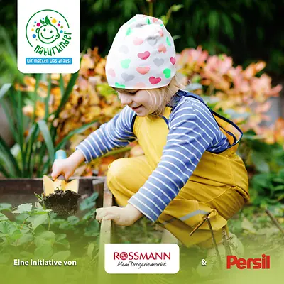 Initiative „Naturkinder“: Persil und Rossmann fördern Kinder mit 50.000 Euro