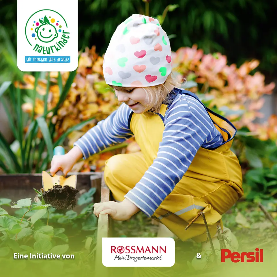Initiative „Naturkinder“: Persil und Rossmann fördern Kinder mit 50.000 Euro
