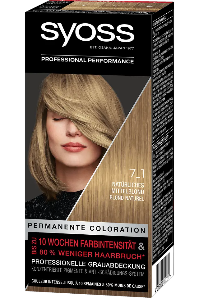syoss Permanente Coloration Natural Shades 7_1 Mittelblond