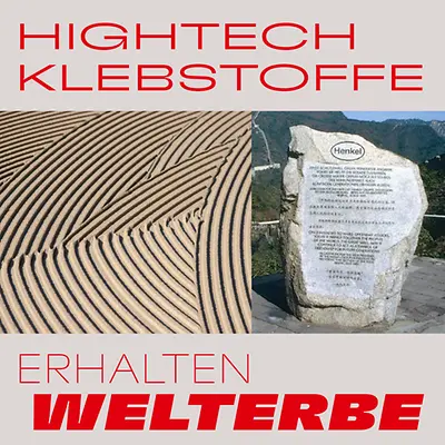 Ein großer Teil der Chinesischen Mauer wurde mit modernster Klebetechnik restauriert.
