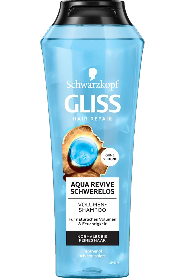 
Gliss Aqua Revive Schwerelos Volumen-Shampoo