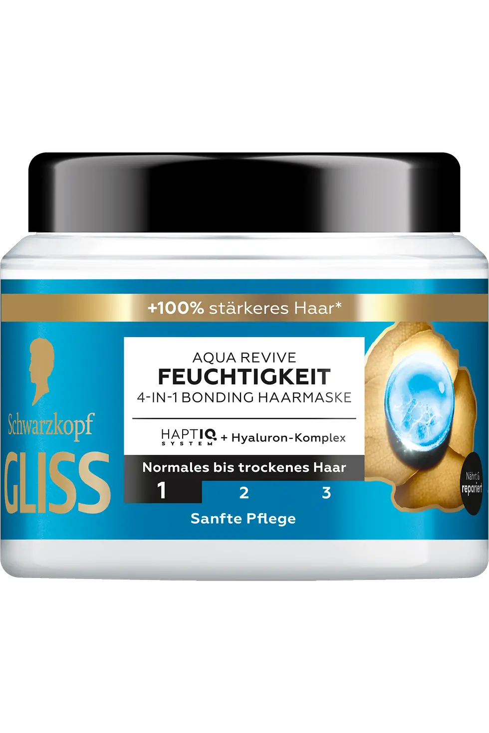 
Gliss Aqua Revive Feuchtigkeit 4-in-1 Bonding Haarmaske