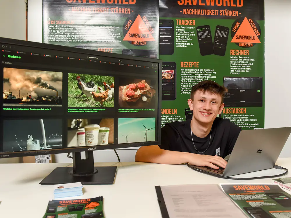 
SaveWorld – Nachhaltigkeit stärken, Ben Siebert vom Gymnasium Holthausen in Hattingen