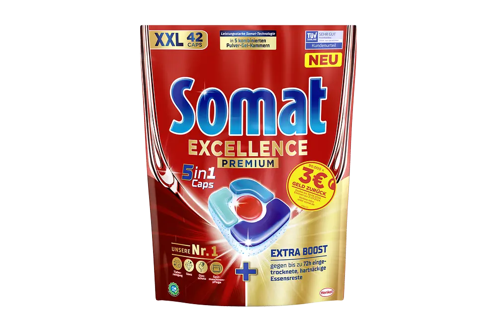 
Die neuen Somat Excellence 5in1 Caps 