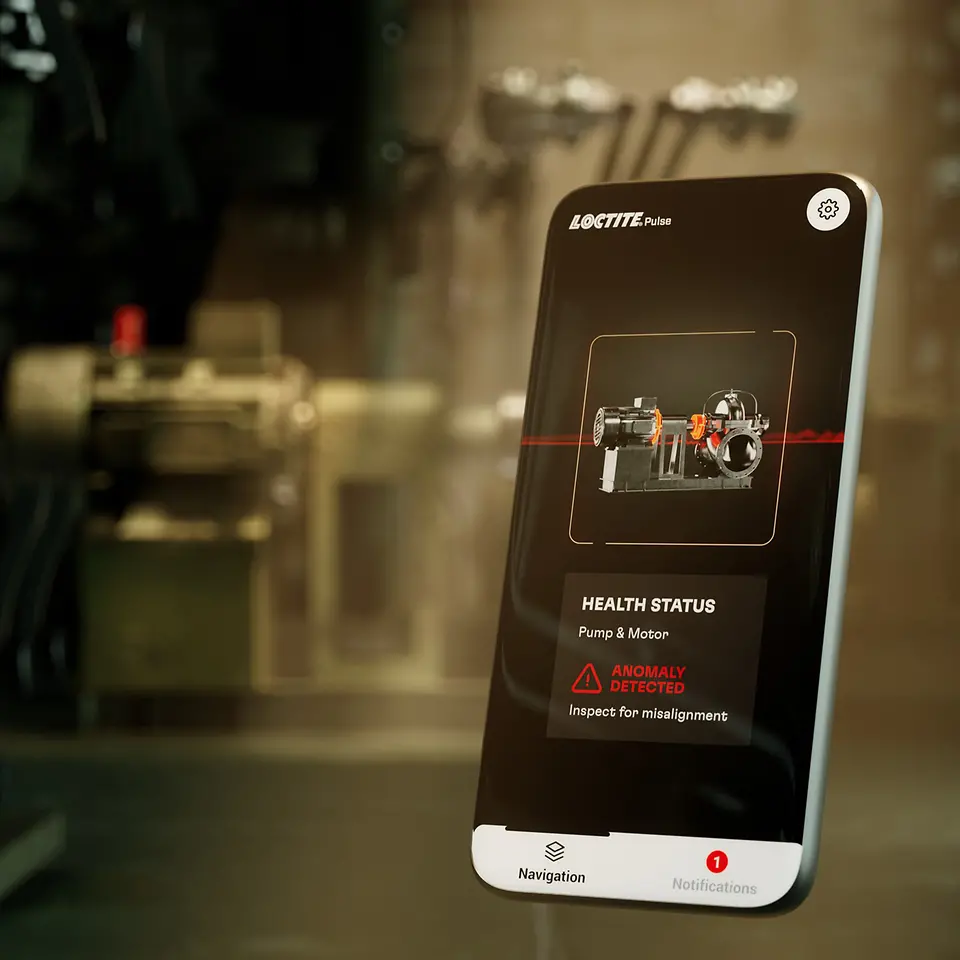 
Mit der Loctite Pulse App können kritische Anlagen mit nur wenigen Klicks überwacht werden.
